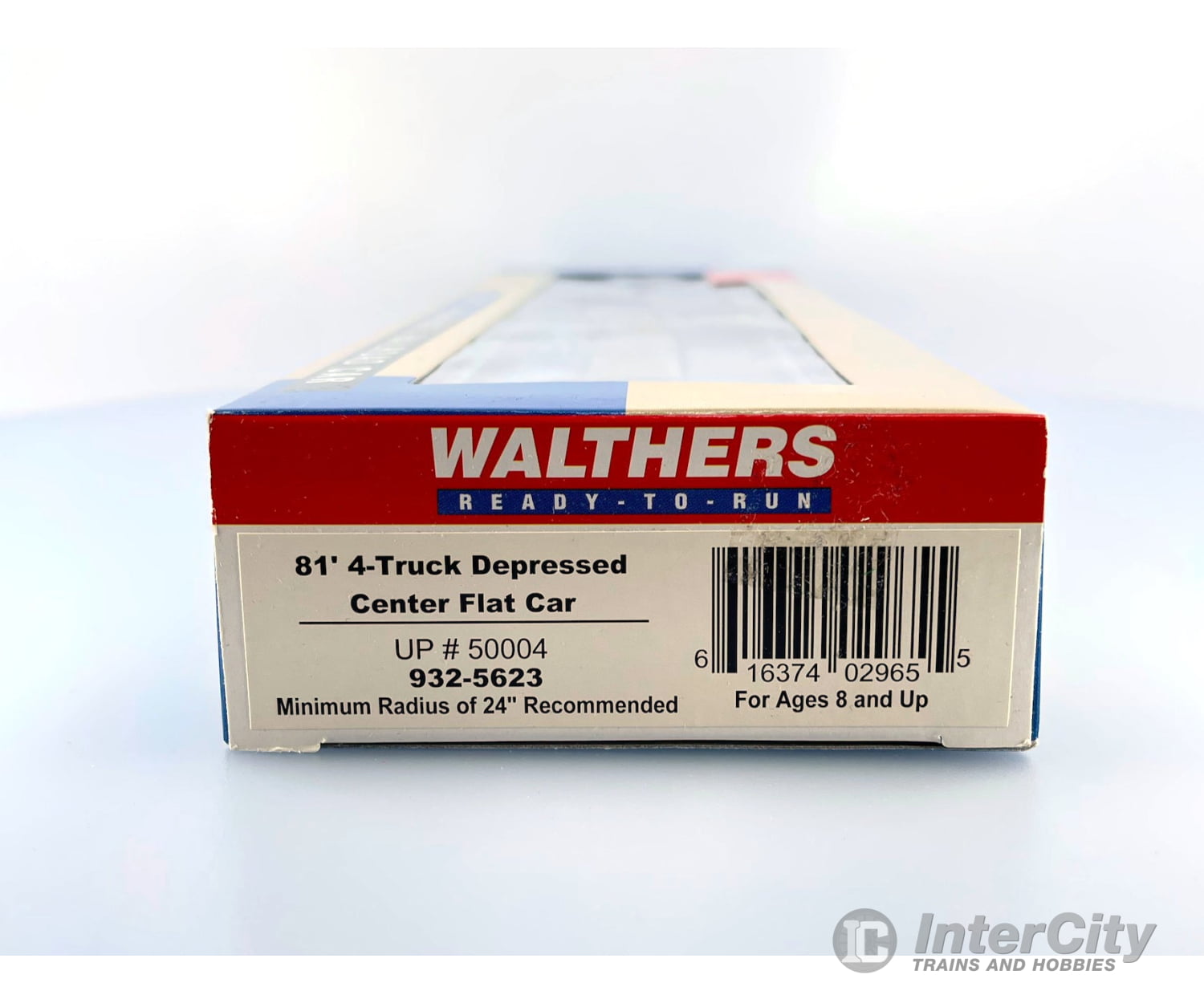 Walthers 932-5623 Ho 81Ft 4 Truck Depressed Center Flat Car Union Pacific (Up) 50004 Freight Cars