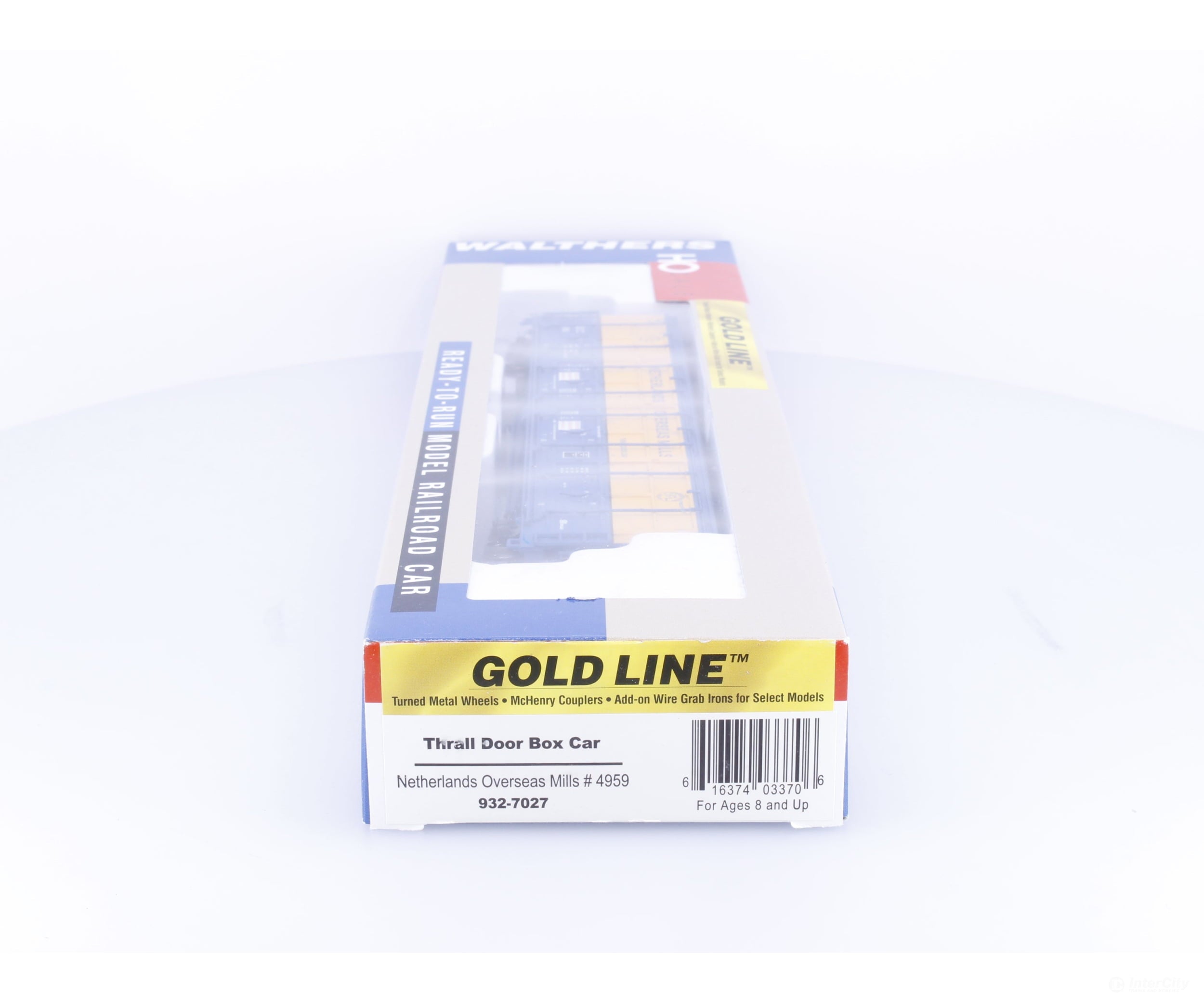Walthers 932-7027 HO Thrall Door Boxcar Netherlands Overseas Mills (LUNX) 4855 - Freight Cars