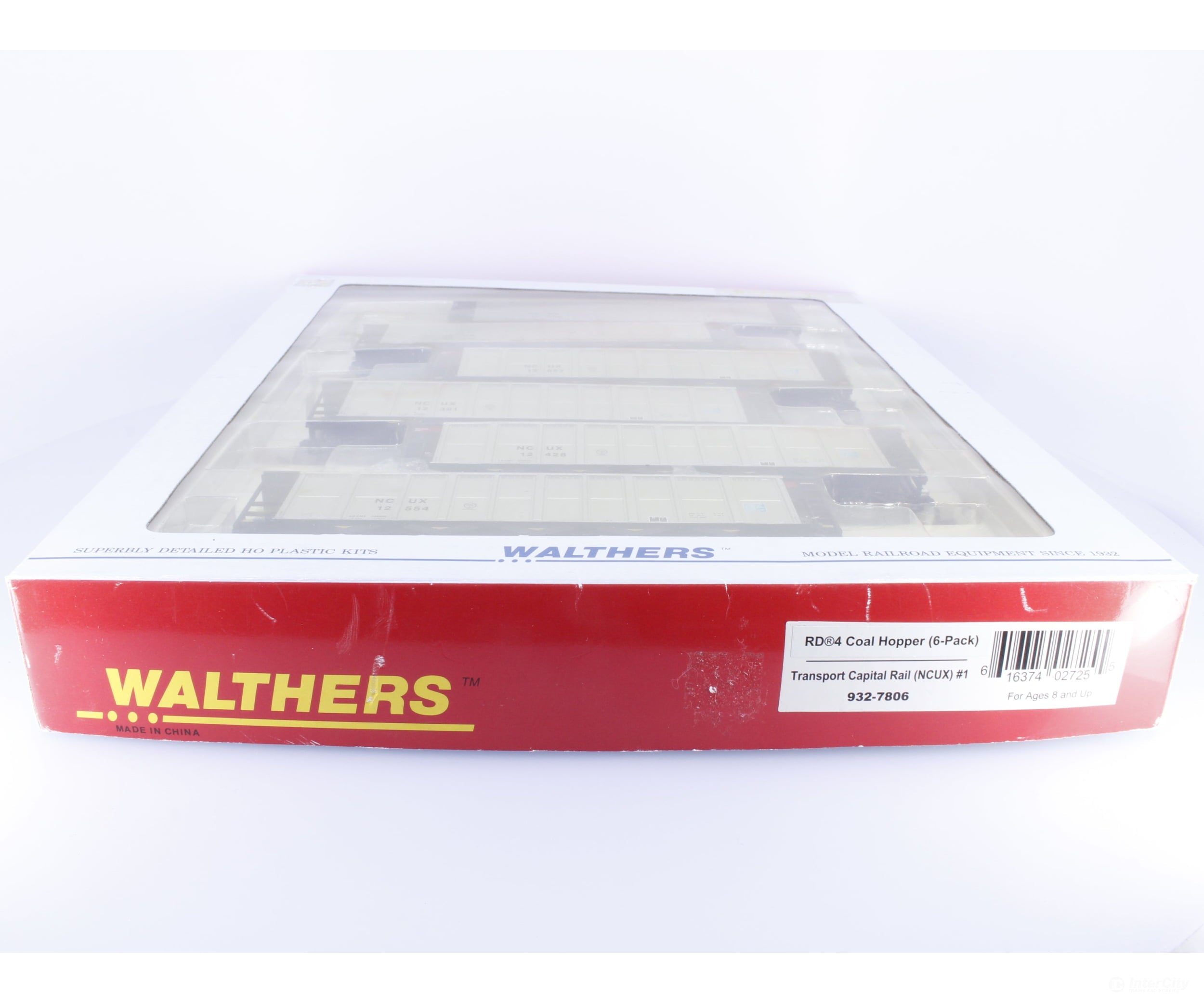 Walthers 932-7806 HO RD4 Coal Hopper 6 Pack Transport Capital Rail (NCUX) 12296 12313 12381 12428 12554 - Freight Cars