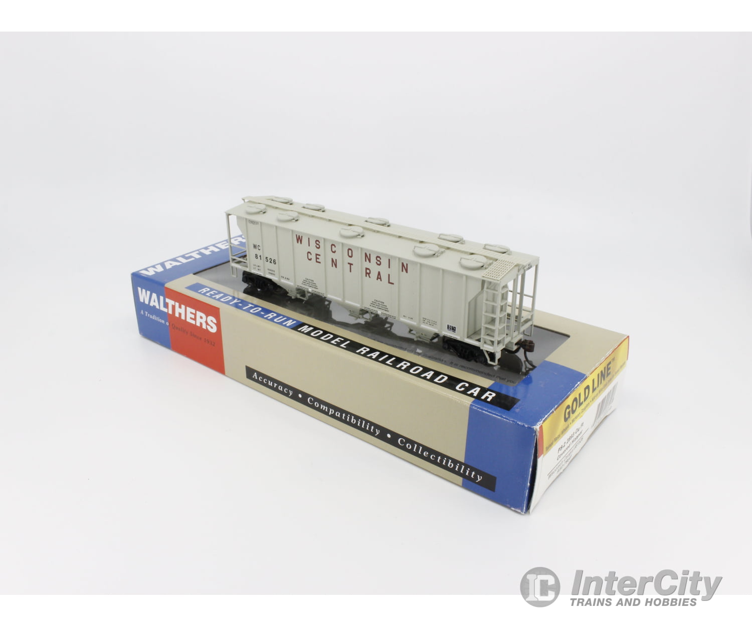 Walthers 932-7959 Ho Ps-2 2893 Cu Ft Covered Hopper Freight Car Wisconsin Central (Wc) 81526 Cars