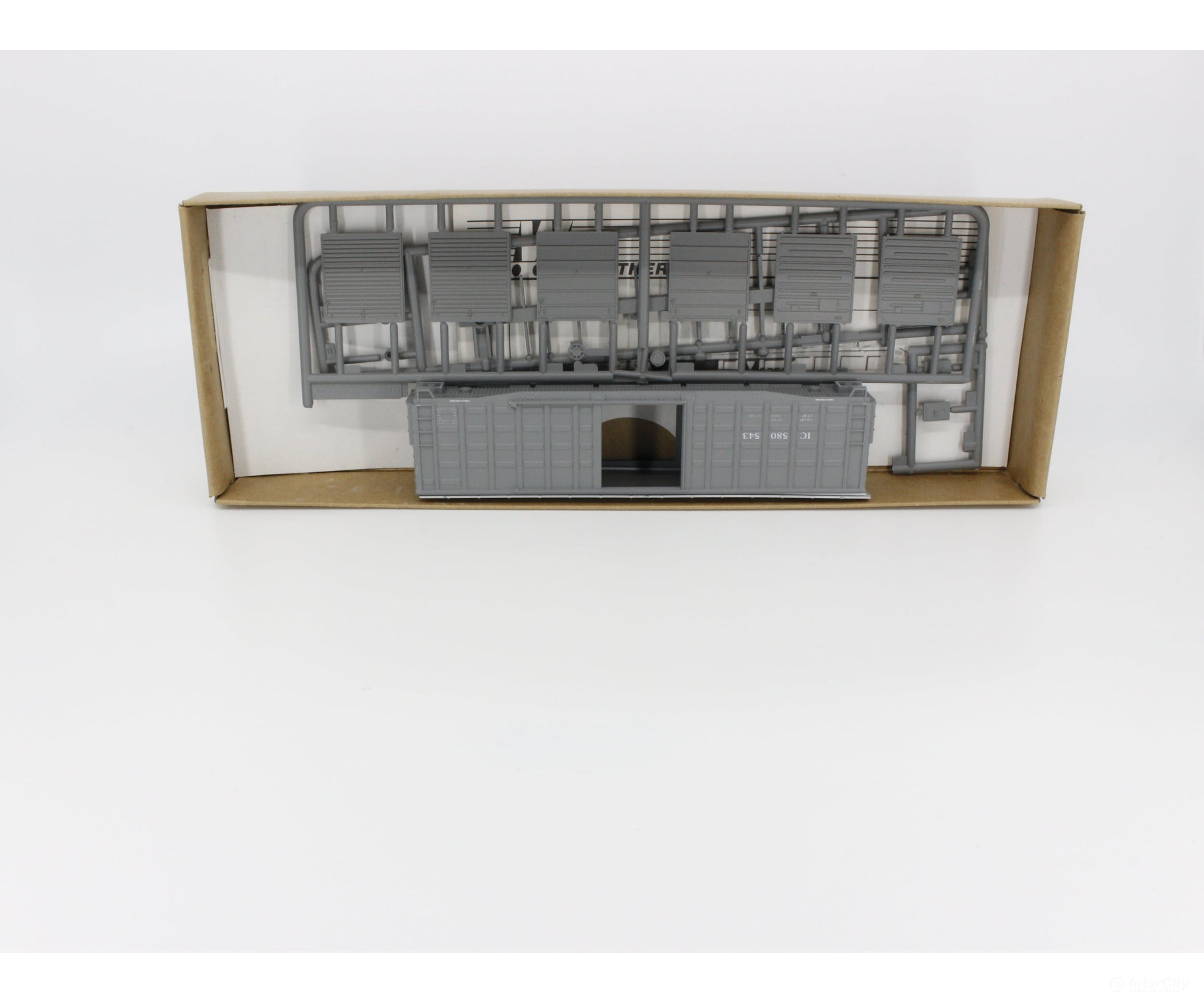 Walthers 932-9114 Ho 50’ Waffle Box Freight Car Kit Illinois Central (Ic) 580543 Cars