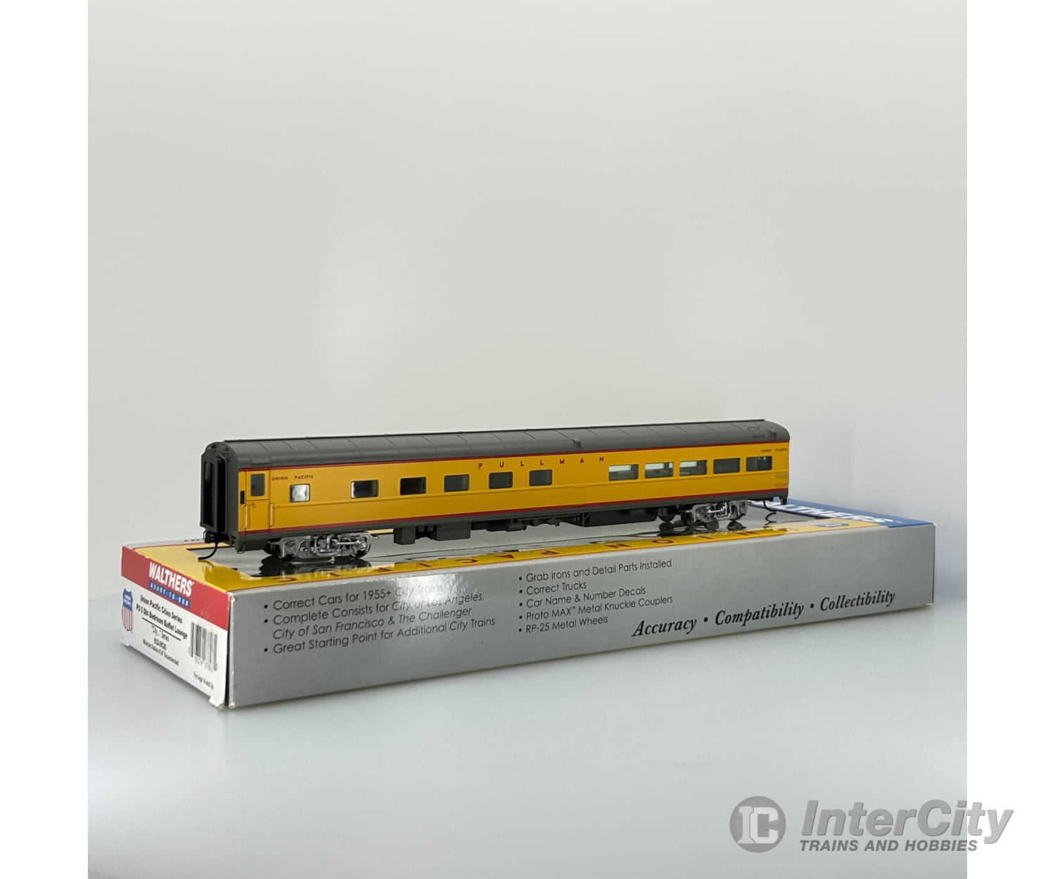 Walthers 932-9520 Ho Ps 5 Dbl Bedroom Buffet Lounge Cities Series City Union Pacifc Passenger Cars