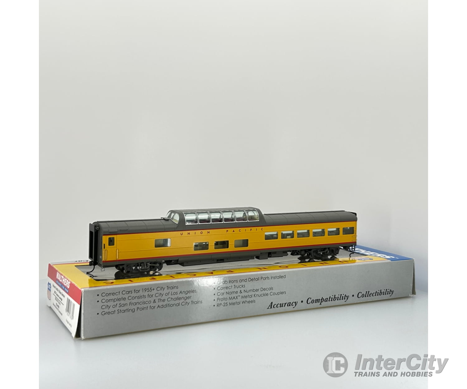Walthers 932-9600 Ho Acf Dome-Lounge Cities Series 9000-9014 Union Pacific Passenger Cars