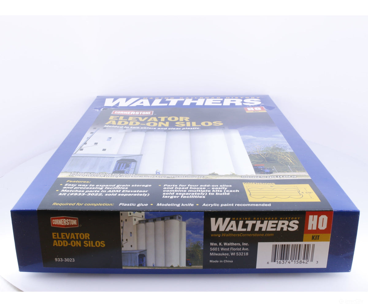 Walthers 933-3023 HO Elevator Add-On Silos - Structures