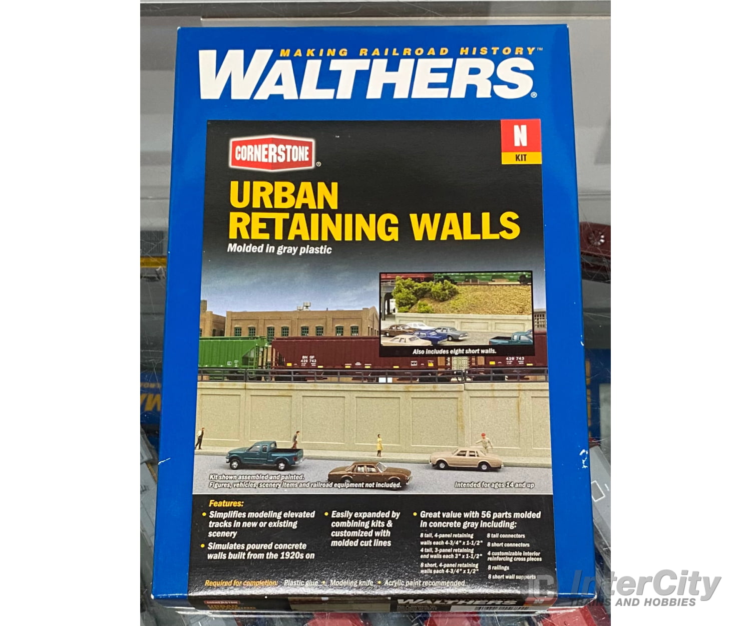 Walthers 933-3882 N Urban Retaining Walls Structures