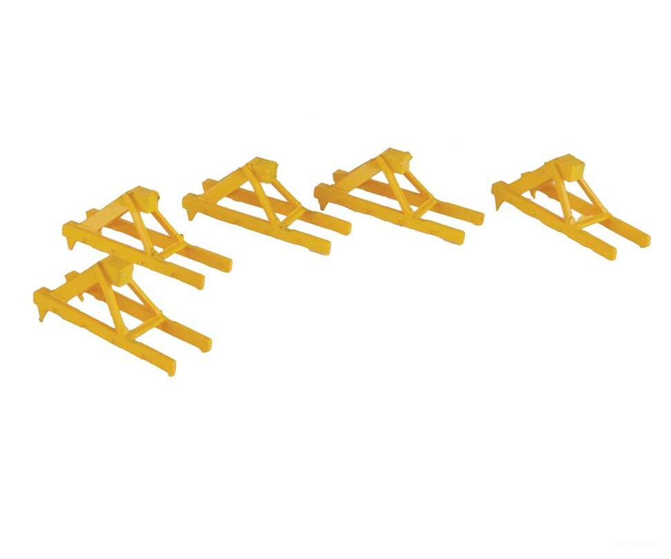 Walthers Cornerstone 2602 Track Bumper - Built-Ups -- Yellow Pkg(5) Accessories