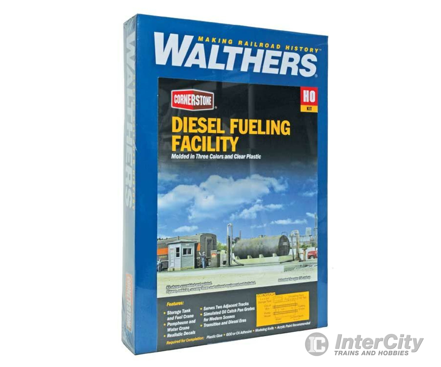 Walthers Cornerstone 2908 Diesel Fueling Facility - - Kit Structures
