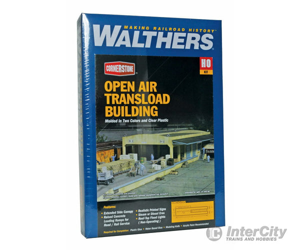 Walthers Cornerstone 2918 Open Air Transload Building -- Kit - 25 X 5-1/4 3’ 63.5 13.3 7.6Cm