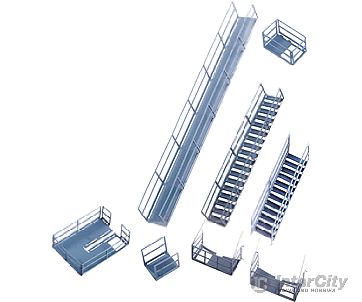 Walthers Cornerstone 2939 Photo-Etched Kit -- Platforms & Stairways Scenery Details