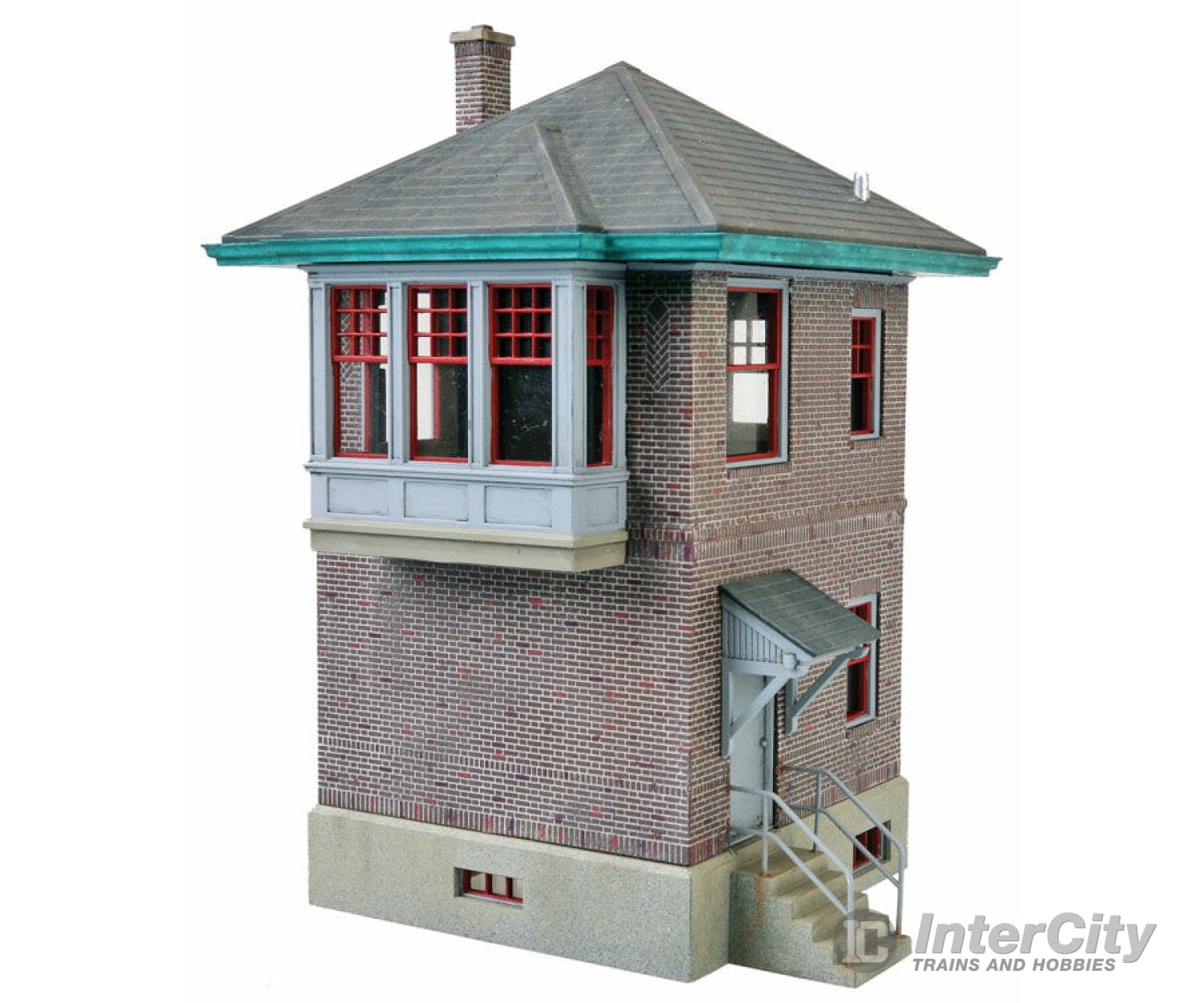 Walthers Cornerstone 2982 Pennsylvania Railroad Block & Interlocking Station -- Kit - 2-7/16 X