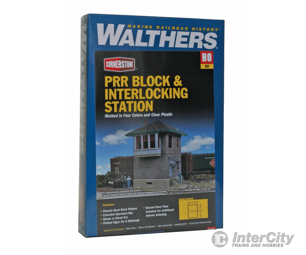 Walthers Cornerstone 2982 Pennsylvania Railroad Block & Interlocking Station -- Kit - 2-7/16 X