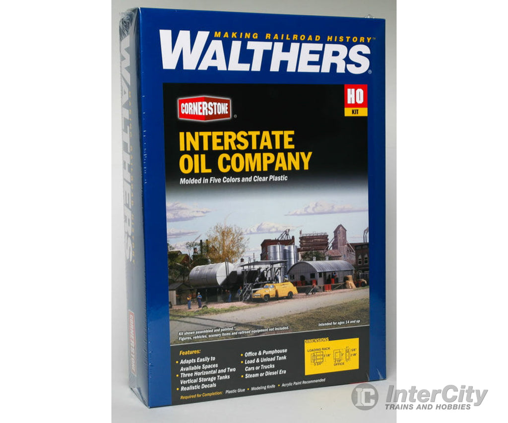 Walthers Cornerstone 3006 Interstate Fuel & Oil -- Kit Structures