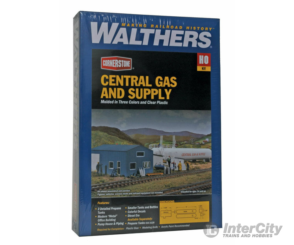 Walthers Cornerstone 3011 Central Gas & Supply -- Kit Structures