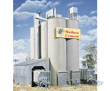 Walthers Cornerstone 3019 Medusa Cement Company -- Kit - 9 X 7 11’ 22.5 17.5 27.5Cm Structures