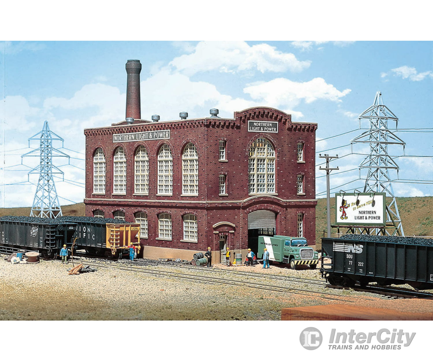 Walthers Cornerstone 3021 Northern Light And Power Powerhouse -- Kit - 12-3/4 X 6-1/2 7’ 31.8