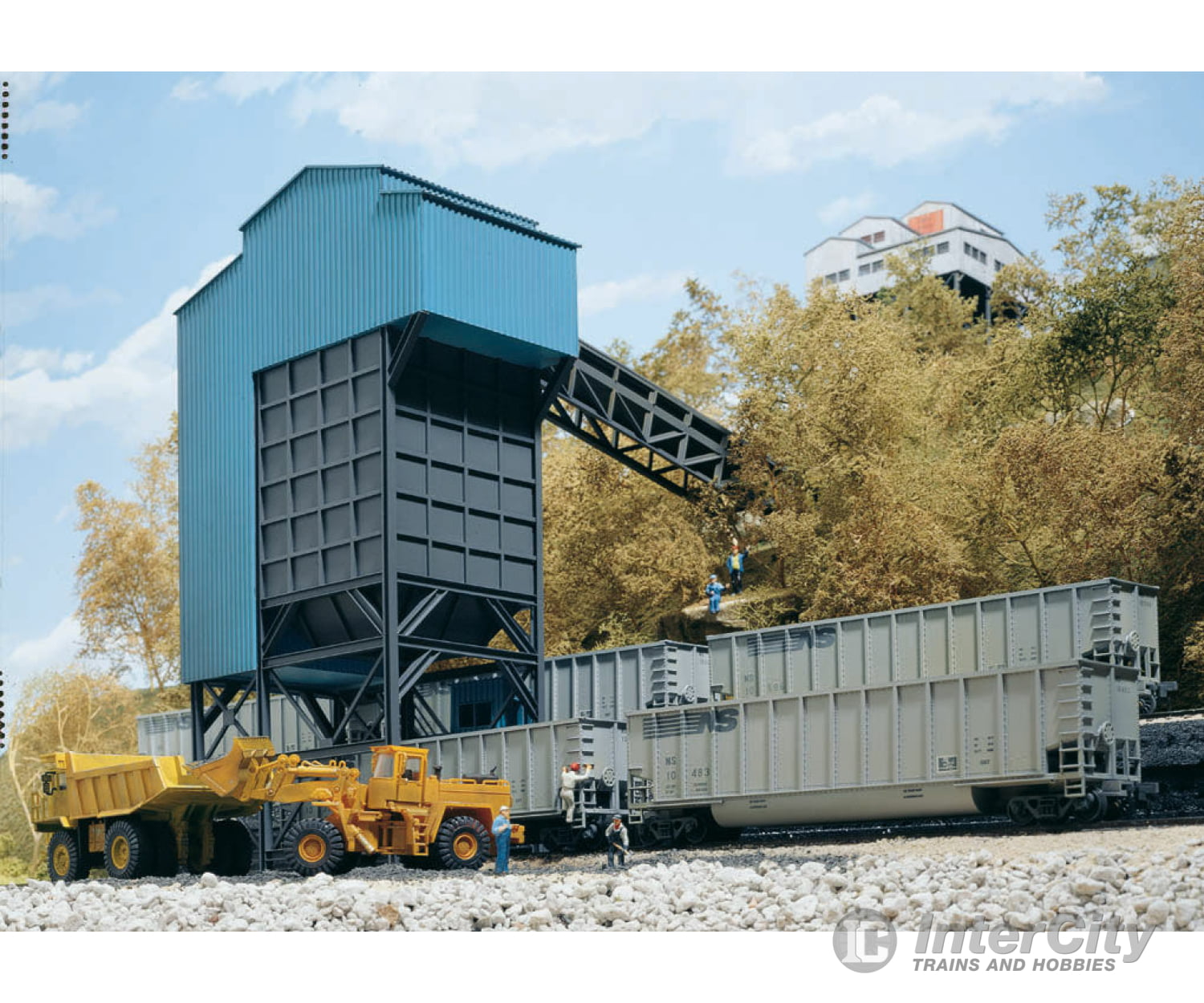 Walthers Cornerstone 3051 Coal Flood Loader -- Kit - 4 X 6 11’ 10.2 15.2 27.9Cm Structures