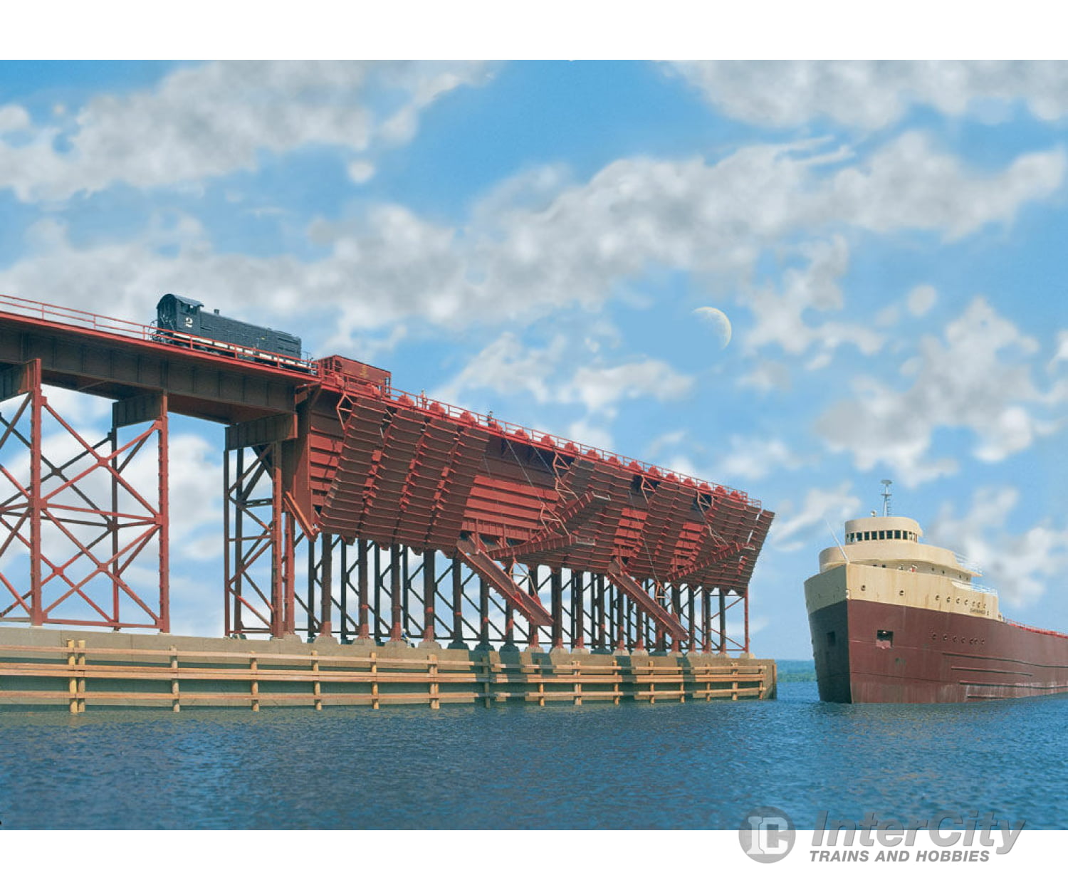 Walthers Cornerstone 3065 Ore Dock -- Kit - 48-1/2 X 5’ 121.2 12.5Cm Structures