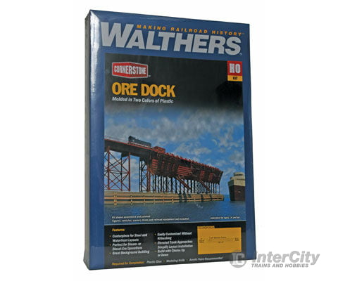Walthers Cornerstone 3065 Ore Dock -- Kit - 48-1/2 X 5’ 121.2 12.5Cm Structures