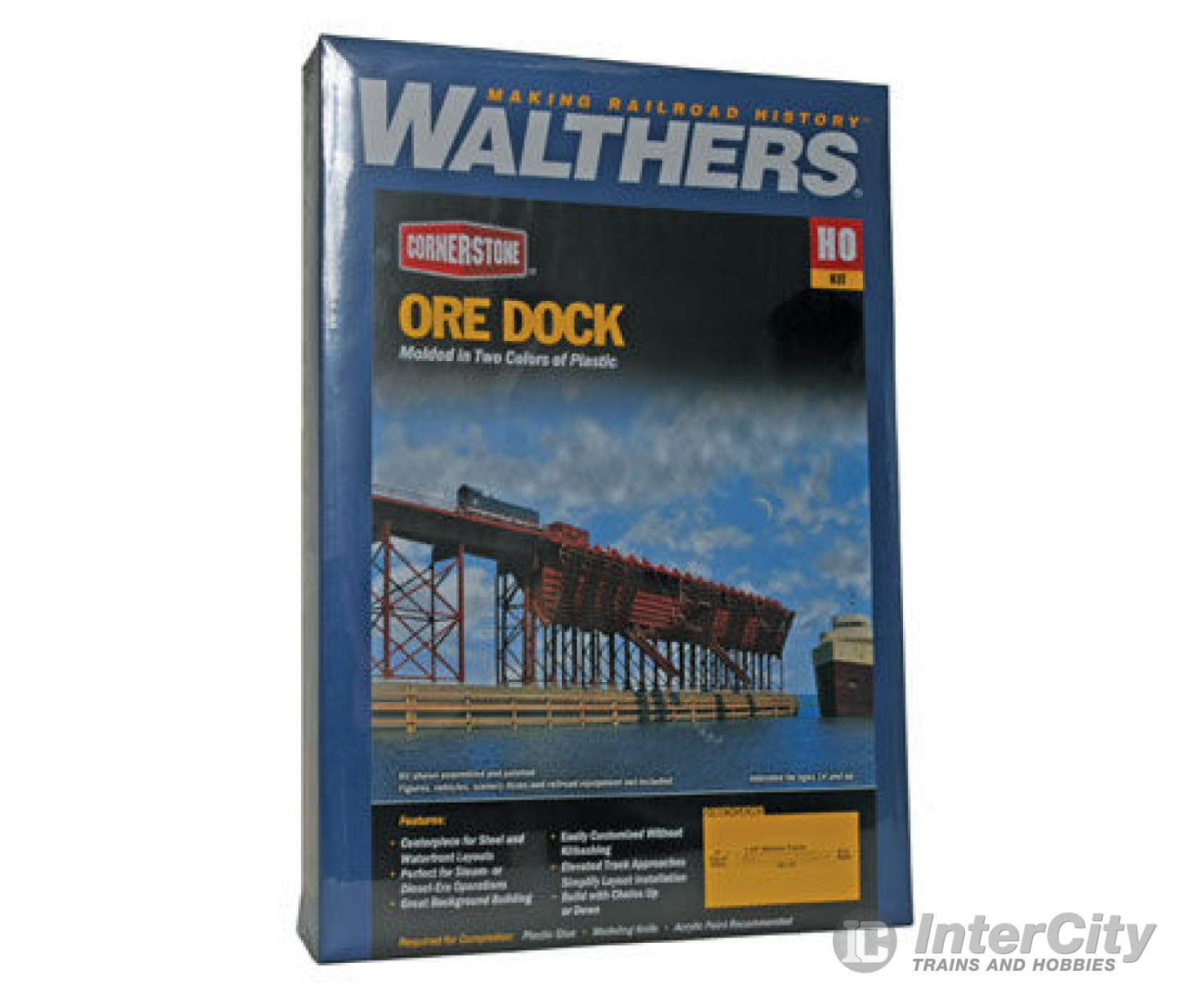 Walthers Cornerstone 3065 Ore Dock -- Kit - 48-1/2 X 5’ 121.2 12.5Cm Structures