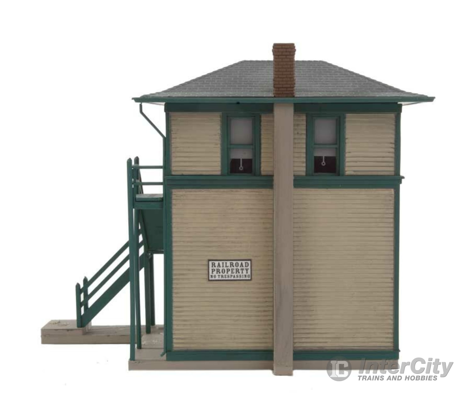 Walthers Cornerstone 3071 Interlocking Tower -- Kit - 5 X 1-7/8 4’ 12.7 4.8 10.2Cm Structures