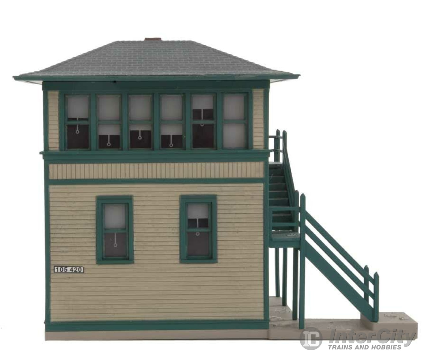 Walthers Cornerstone 3071 Interlocking Tower -- Kit - 5 X 1-7/8 4’ 12.7 4.8 10.2Cm Structures