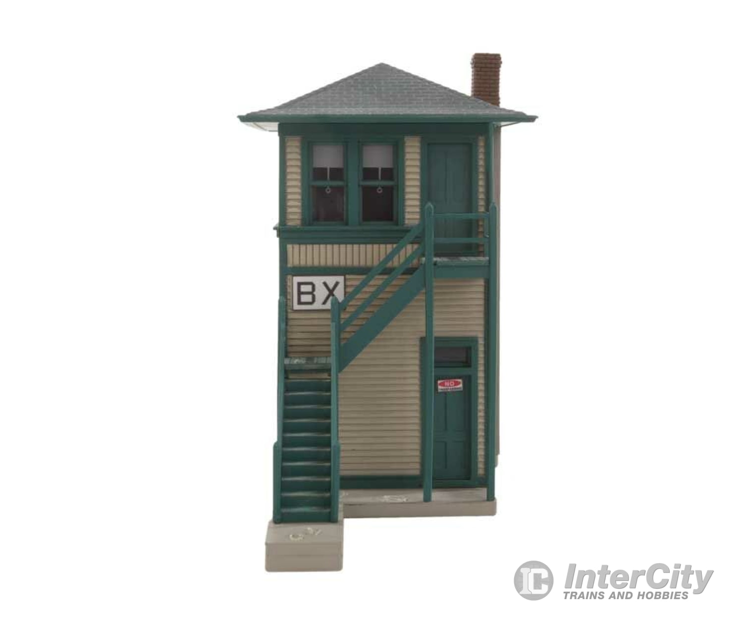 Walthers Cornerstone 3071 Interlocking Tower -- Kit - 5 X 1-7/8 4’ 12.7 4.8 10.2Cm Structures