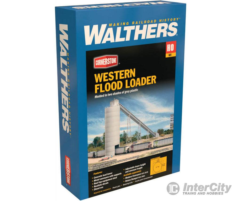 Walthers Cornerstone 3089 Western Coal Flood Loader -- Kit - 32 X 4-1/2 16’ 81.3 11.4 40.6Cm