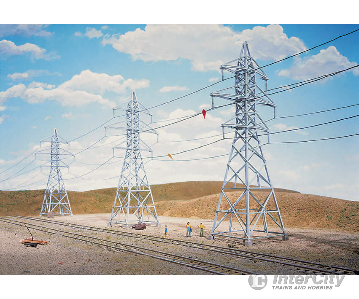Walthers Cornerstone 3121 High-Voltage Transmission Tower -- Pkg(4) - Kit 2-1/2 X 9-3/8’ 6.4