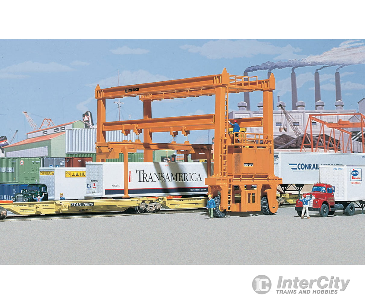 Walthers Cornerstone 3122 Mi-Jack Translift(R) Intermodal Crane -- Kit - 7-3/8 X 3-3/4’ 18.7