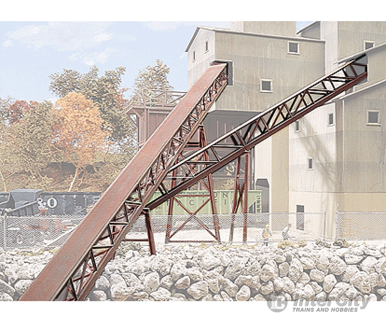 Walthers Cornerstone 3149 Belt Conveyor -- Kit Pkg(3) Scenery Details