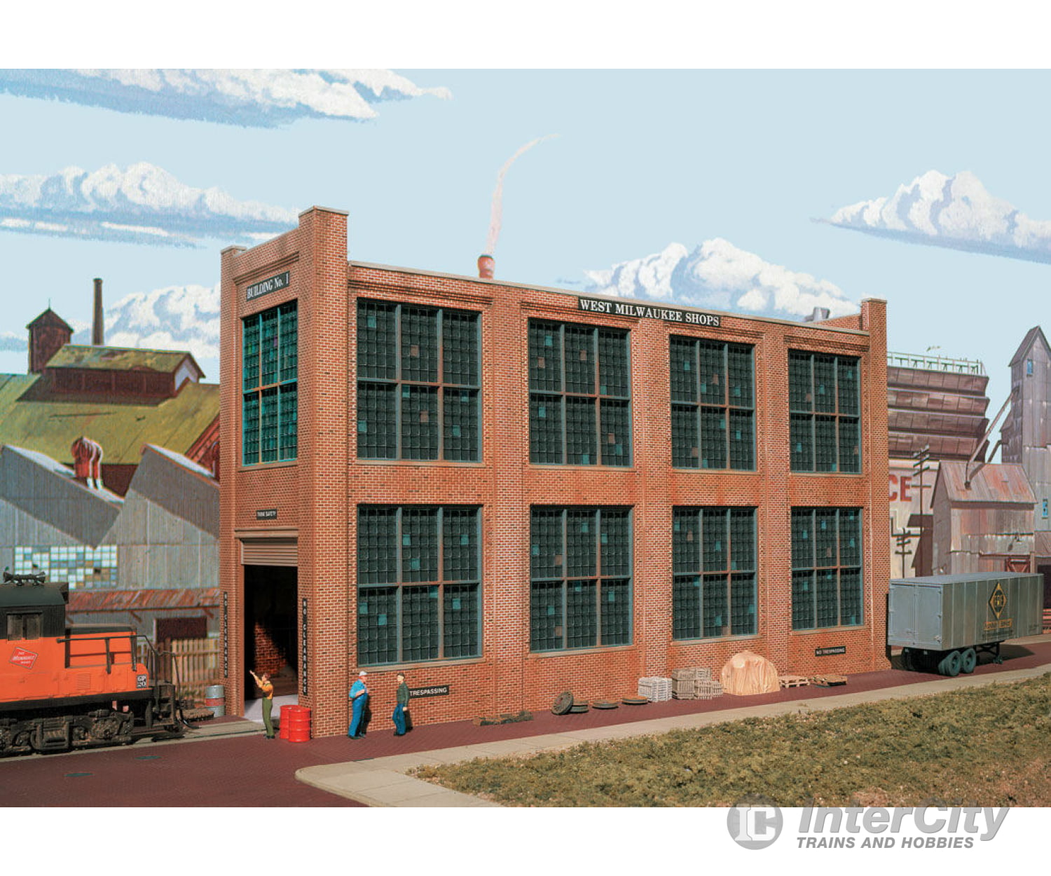 Walthers Cornerstone 3165 Shop Building No.1 Background -- Kit - 11-9/16 X 3-1/4 6-15/16’ 28.9