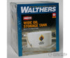 Walthers Cornerstone 3167 Wide Oil Storage Tank W/Berm -- Kit - Tank: 7-1/2’ Diameter X 4’ Tall