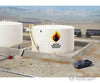 Walthers Cornerstone 3167 Wide Oil Storage Tank W/Berm -- Kit - Tank: 7-1/2’ Diameter X 4’ Tall