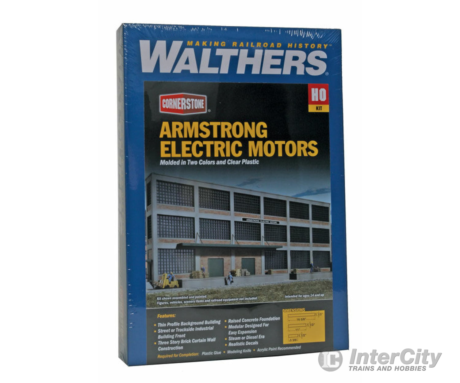 Walthers Cornerstone 3172 Armstrong Electric Motors Background Building -- Kit Structures