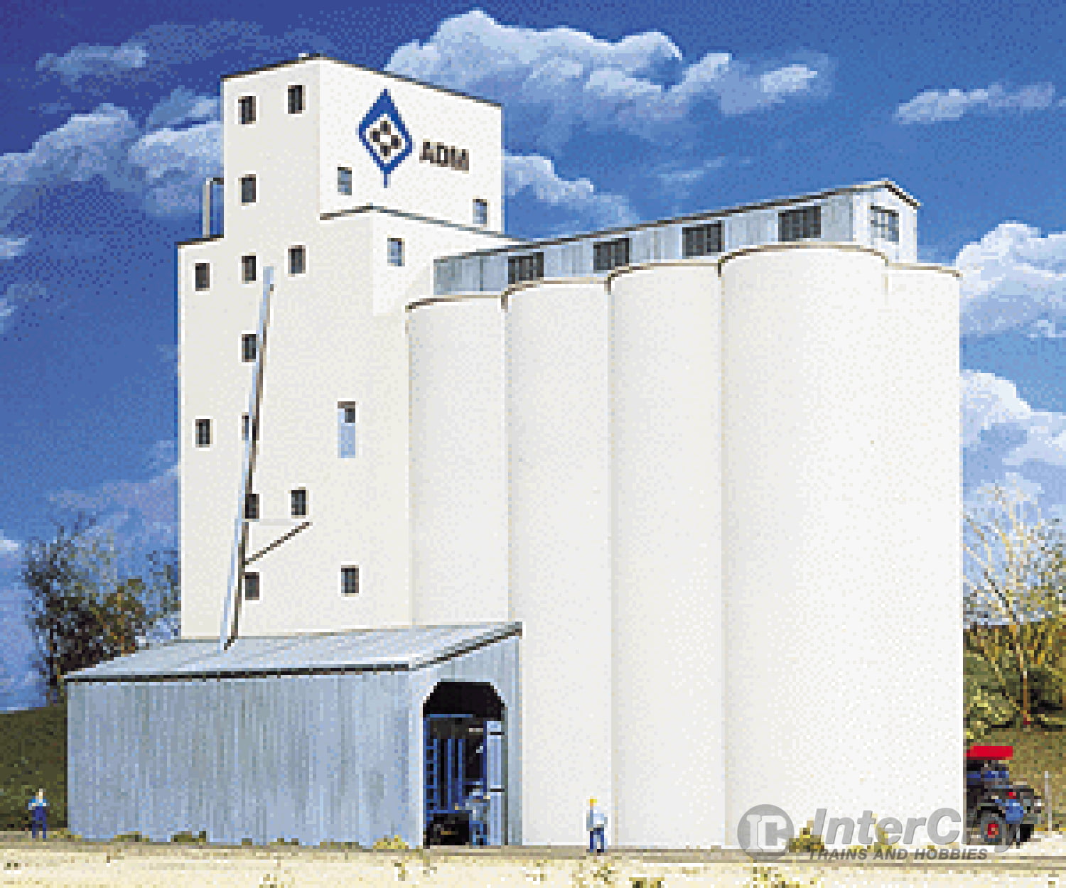 Walthers Cornerstone 3225 Adm(R) Grain Elevator -- Kit - 5-7/8 X 8-7/8 9’ 14.9 22.5 22.8Cm