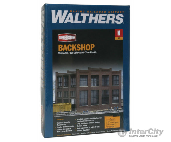 Walthers Cornerstone 3227 Backshop -- Kit - 7 X 5-1/4 5-1/4’ 17.7 13.3 13.3Cm Structures