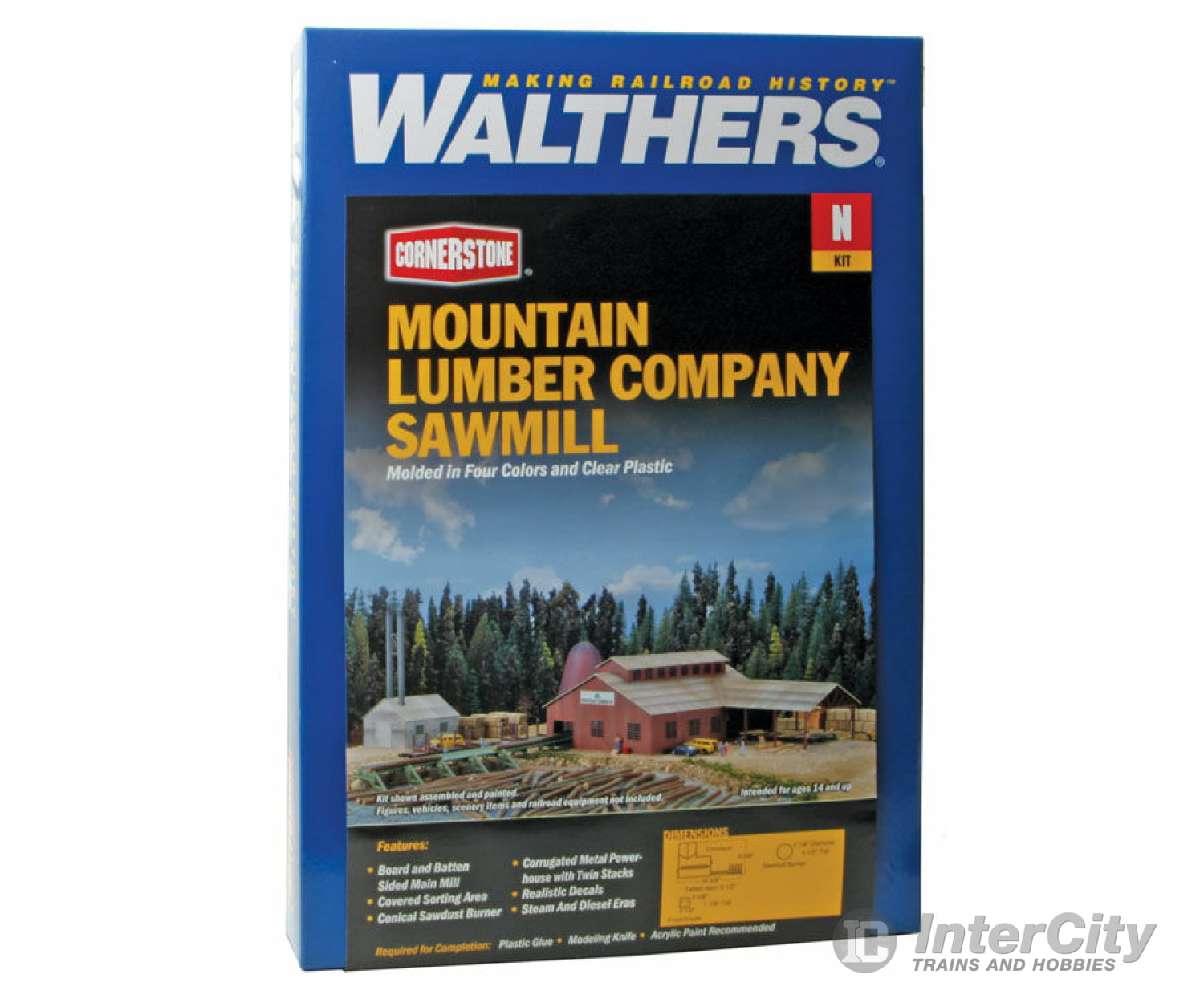 Walthers Cornerstone 3236 Mountain Lumber Company Sawmill -- Kit Structures