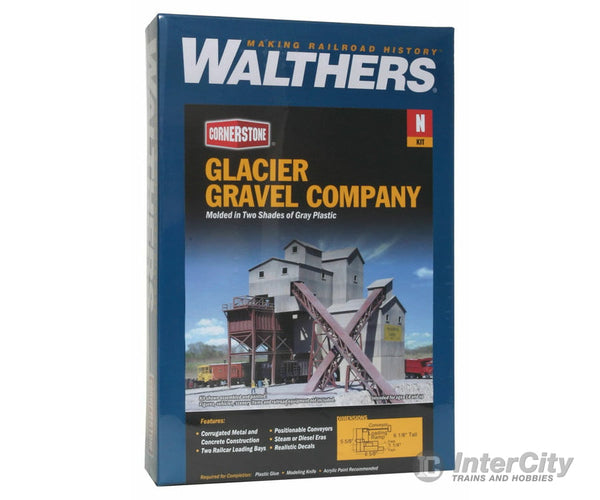 Walthers Cornerstone 3241 Glacier Gravel Co. -- Kit - 5-5/8 X 6-5/8 6-1/8’ 14.3 16.8 15.6Cm