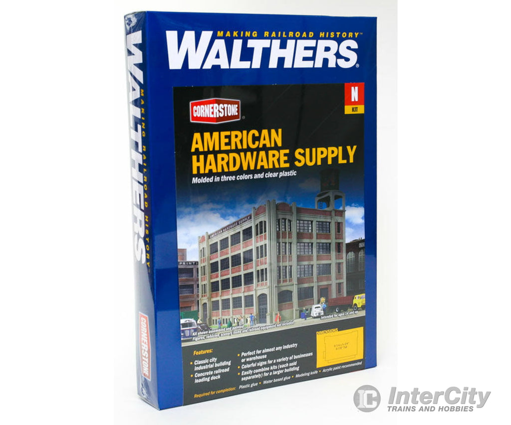 Walthers Cornerstone 3253 American Hardware Supply -- Kit - 8-1/4 X 5-3/4 6-7/8’ 20.9 14.6 17.4Cm