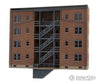 Walthers Cornerstone 3263 Parkview Terrace Background Building -- Kit - Tuscan W/Dark Green Trim