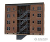 Walthers Cornerstone 3263 Parkview Terrace Background Building -- Kit - Tuscan W/Dark Green Trim
