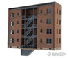 Walthers Cornerstone 3263 Parkview Terrace Background Building -- Kit - Tuscan W/Dark Green Trim