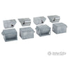 Walthers Cornerstone 3269 Hvac Units -- Kit - 4 Each Of 2 Styles Rooftop Air Conditioners Scenery