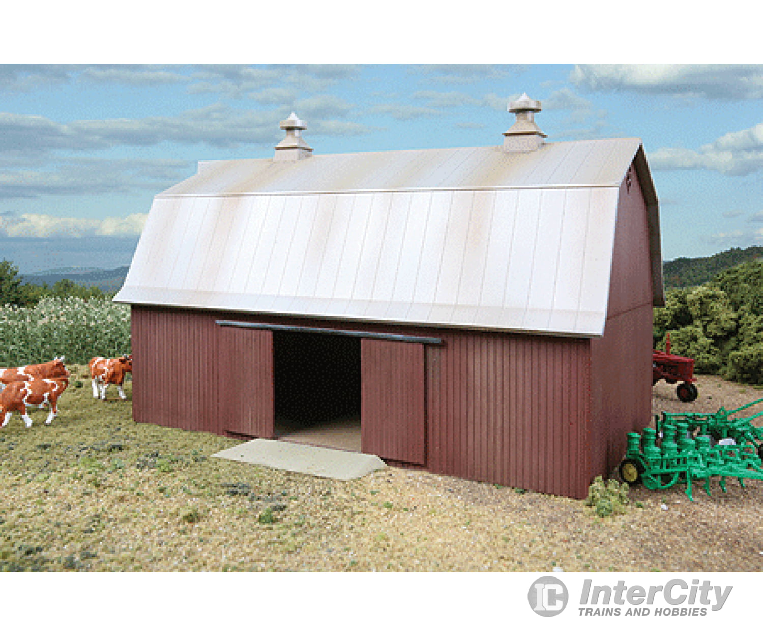 Walthers Cornerstone 3330 Meadowhead Barn -- Kit - 7 X 4-1/2 4-5/16’ 18 11.5 11Cm Structures