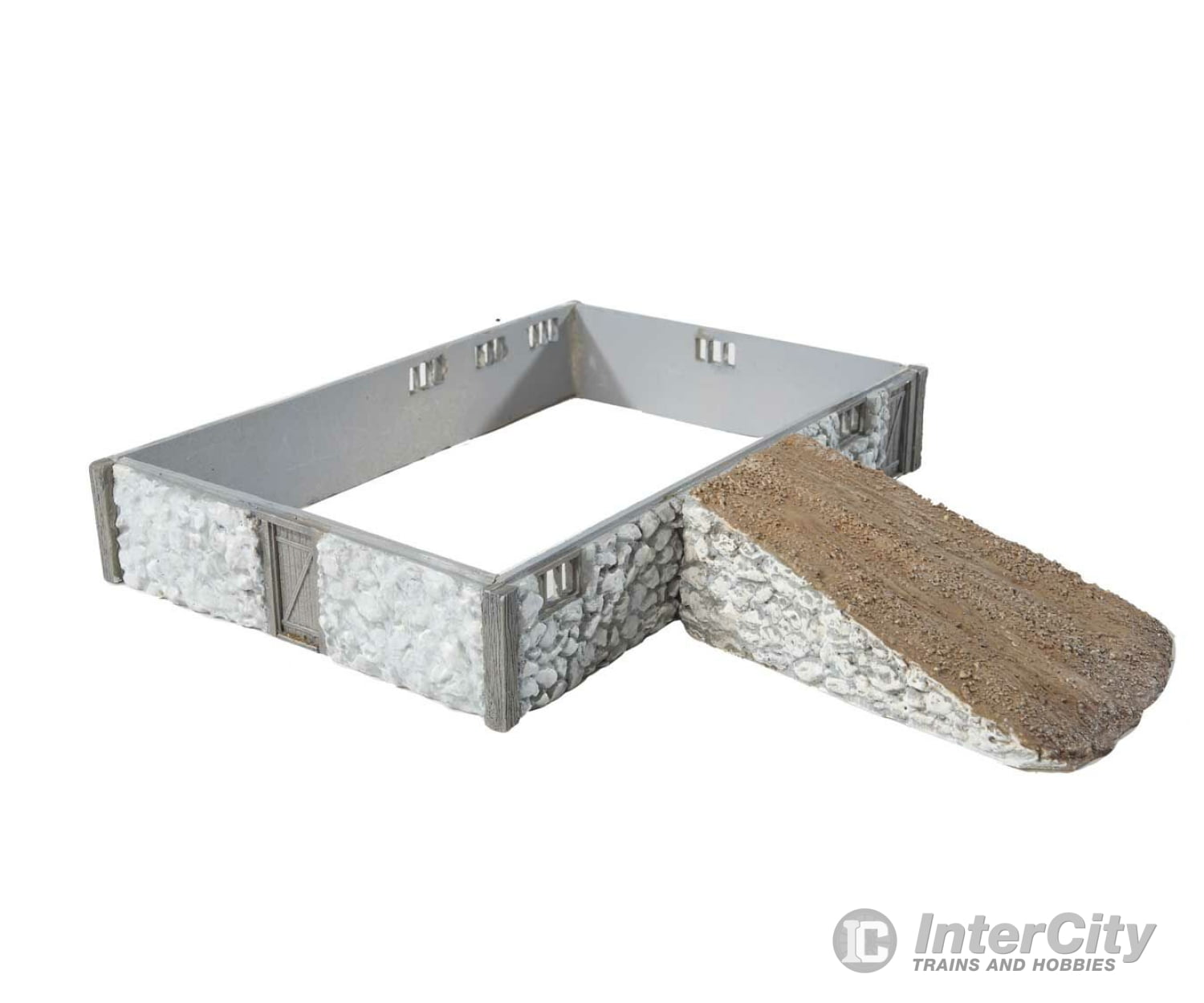 Walthers Cornerstone 3331 Fieldstone Barn Base & Ramp -- Kit - 6-3/8 X 4-3/16 1-1/16’ 16.1 10.6