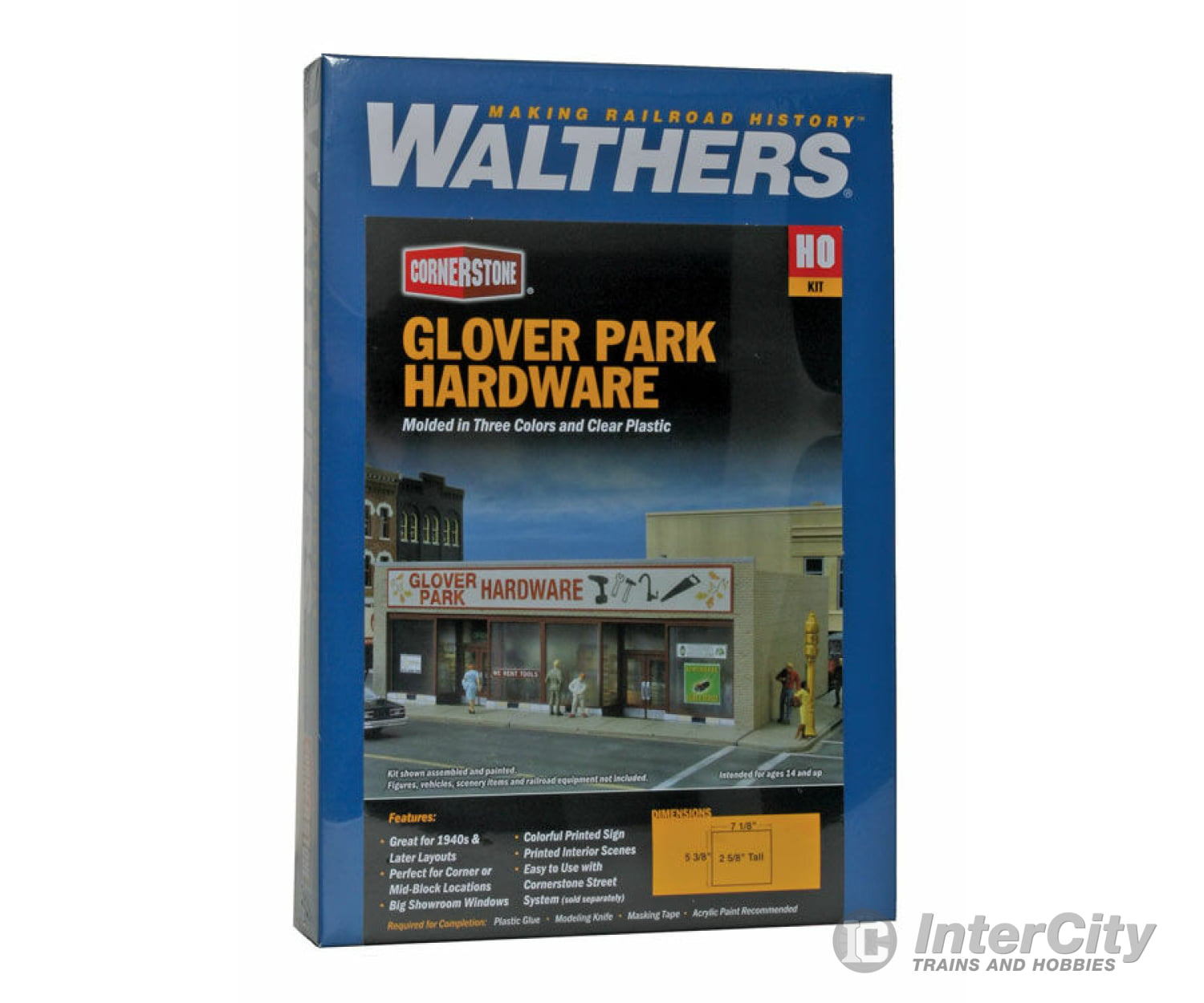 Walthers Cornerstone 3465 Glover Park Hardware -- Kit - 7-1/8 X 5-1/2 2-7/8’ 18 13.9 7.3Cm