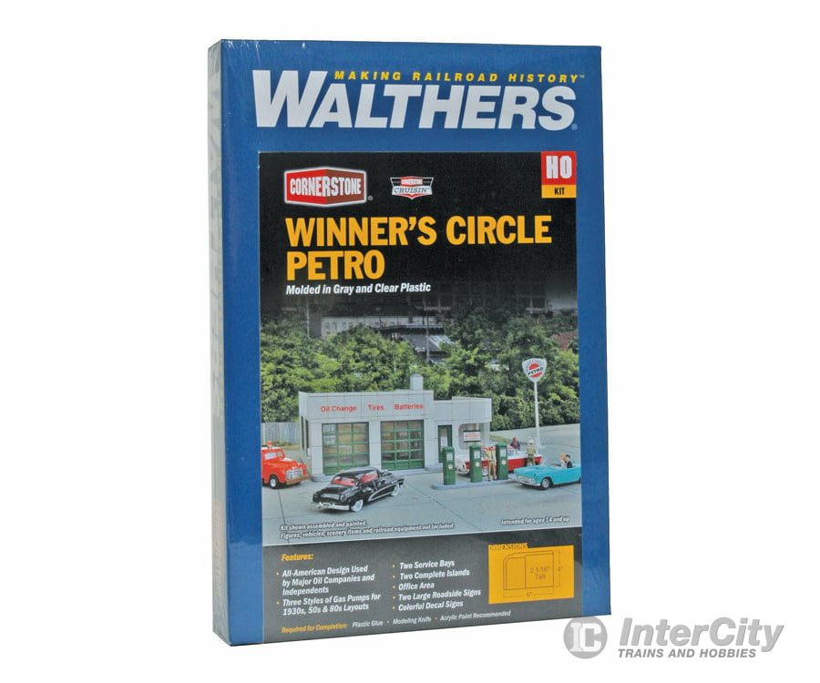 Walthers Cornerstone 3479 Winner’s Circle Petro -- Kit - 4 X 6 2-1/16’ 10 15 5.8Cm Structures