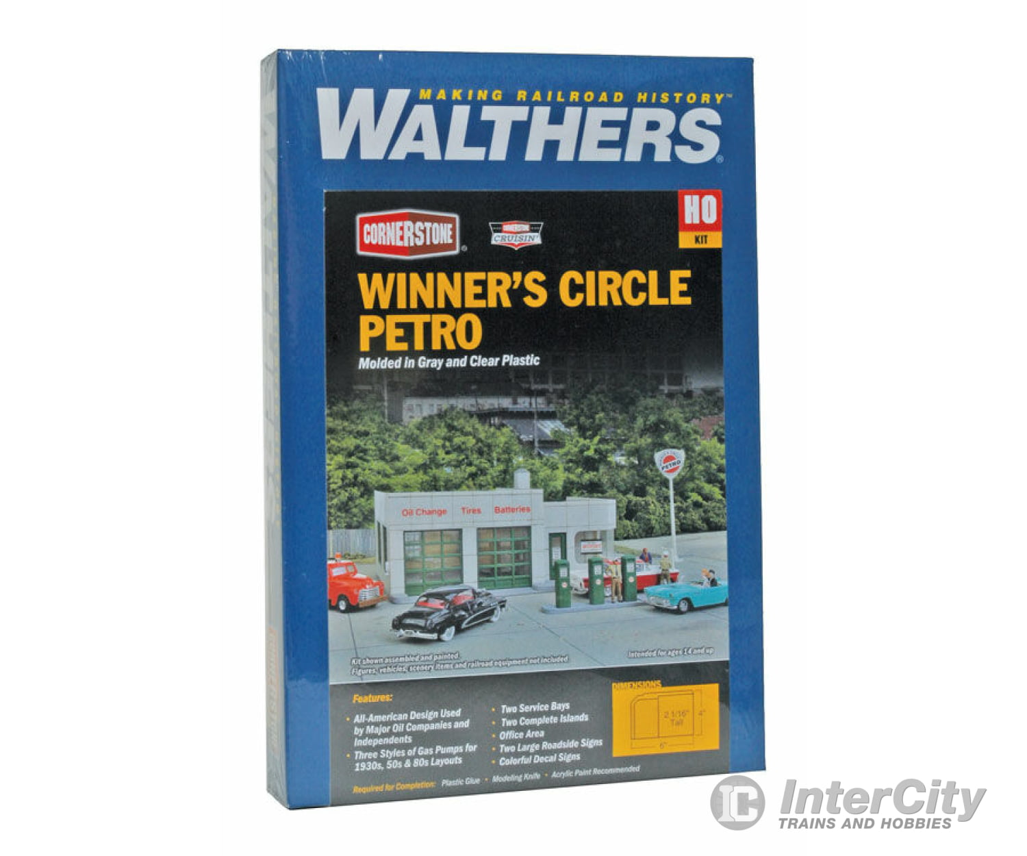 Walthers Cornerstone 3479 Winner’s Circle Petro -- Kit - 4 X 6 2-1/16’ 10 15 5.8Cm Structures