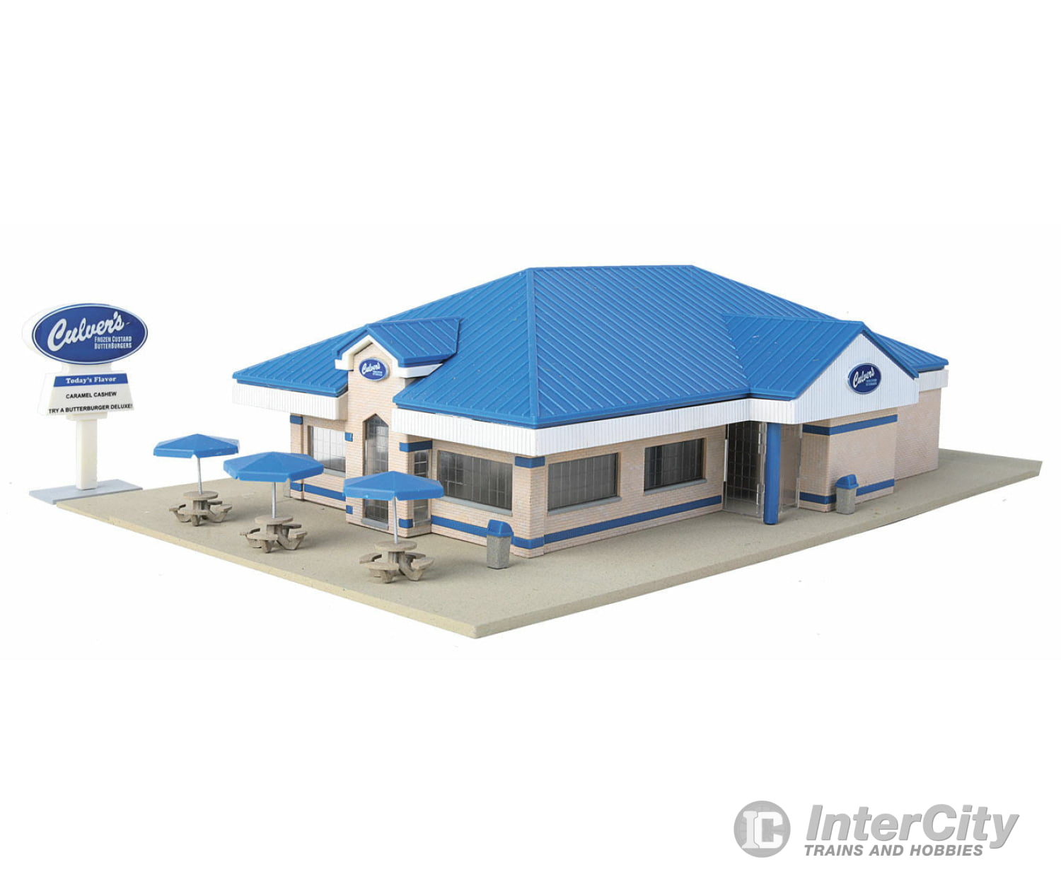 Walthers Cornerstone 3486 Culver’s(R) -- Kit - 13-1/4 X 8-1/4 3-1/4’ 33.1 20.6 8.1Cm Structures