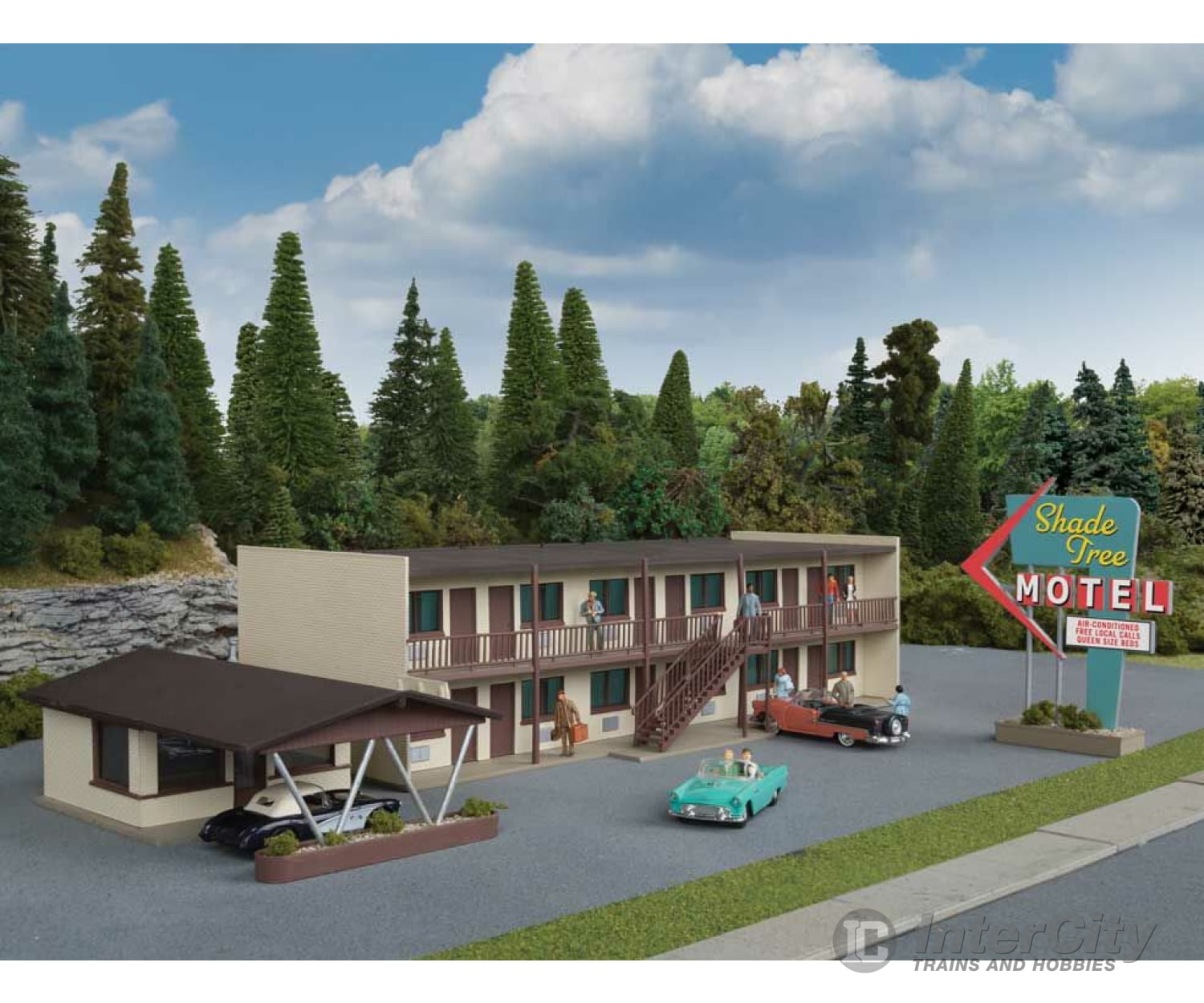 Walthers Cornerstone 3488 Vintage Motor Hotel - - Kit - 10 - 3/16 X 4 2 - 5/8’ 25.8 10.1 6.6Cm